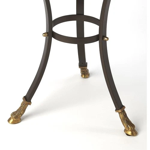 Butler Specialty Meurice Glass And Metal Accent Table In Black - Picture 5 of 5