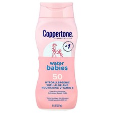 Sunscreen Lotion, Water Babies, SPF 50, 8 fl oz (237 ml) 1.97 per gallon