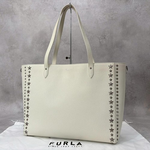 Jimmy Choo Star Studded Gold Leather Tote Bag Japan Authentic 0513660