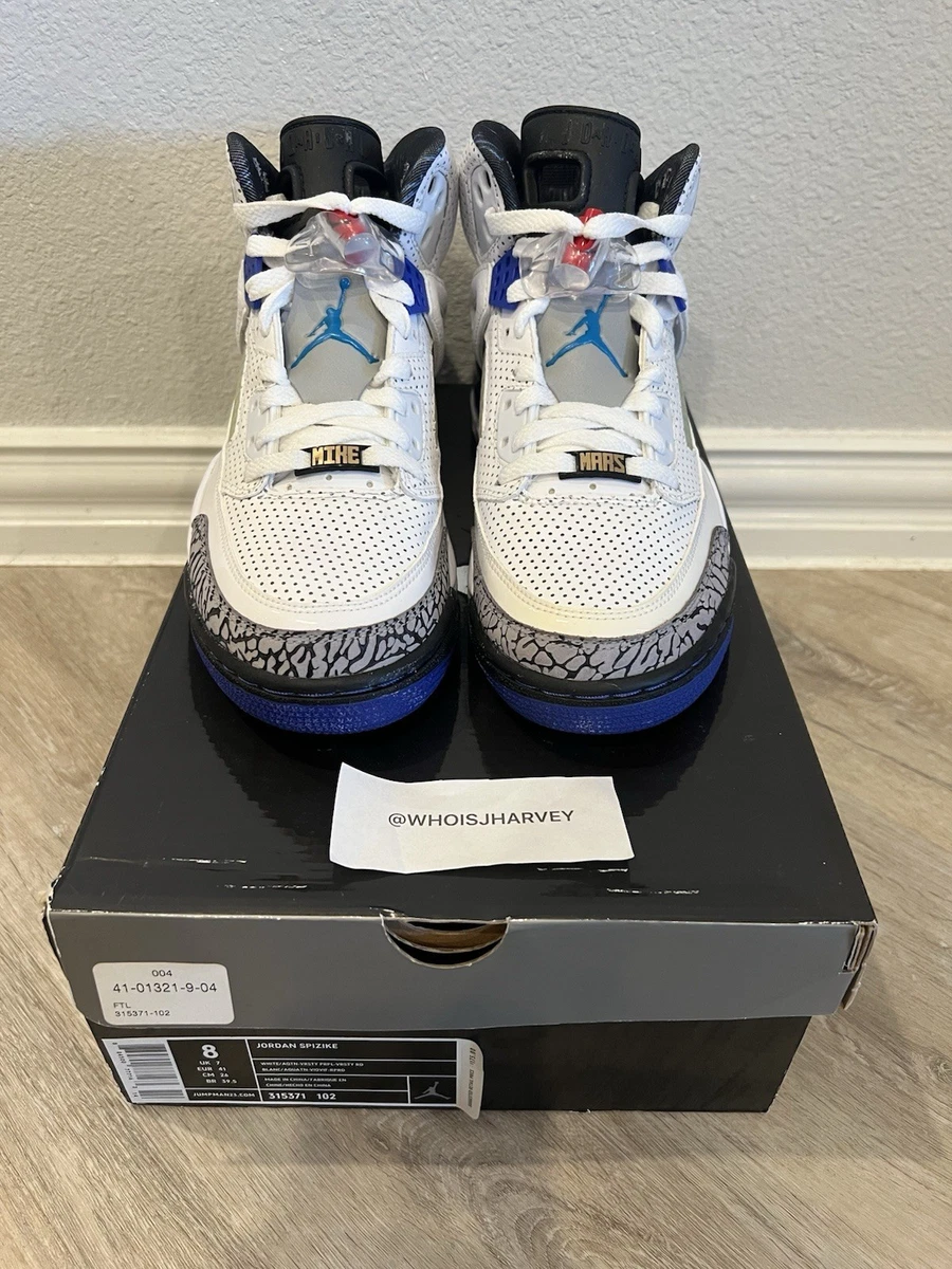 Nike Air Jordan #23 Spizike 2009 Mens White/Purple Shoes 315371-102 Size 10.5 Jordan Spizike White - 315371-102 for Sale | Authenticity  main image 2