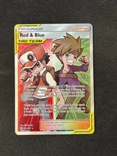 POKEMON SUN AND MOON COSMIC ECLIPSE TRAINER RED & BLUE 234/236