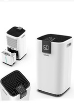 20L Dehumidifier Air Purifier with Humidistat LCD Display for Home Laundry UK