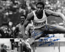 RENALDO NEHEMIAH Signed Autographed 8x10 Photo Beckett BAS COA USA Hurdles 49ers