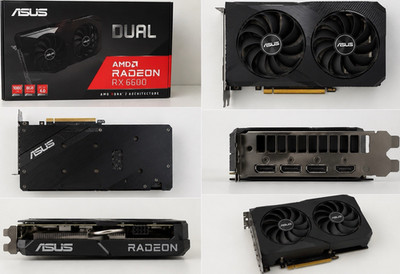 ASUS Dual AMD Radeon RX 6600 8GB PCIe 4.0 x16 HDMI/DP 8-Pin Lüfter