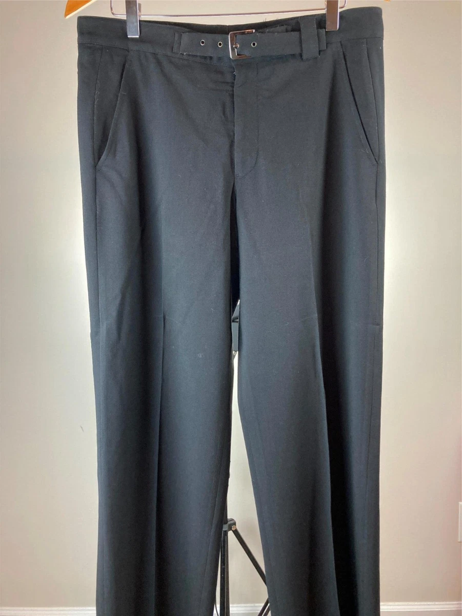 パンツ ARMANI COLLEZIONI charcoal gray slacks Vintage GIORGIO ARMANI COLLEZIONI Black & Gray Herringbone High