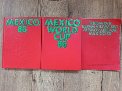 Mexiko World Cup 1986 Sammelmappe. Eintrittskarte Sammlermünze Usw / 3 Hefte.