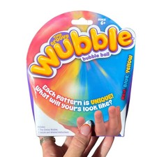 Tiny Groovy Wubble Bubble Ball Rainbow Red Bl...