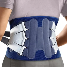 NEENCA Back Support Brace, Adjustable Lumbar Support for Pain Relief of Back "M"