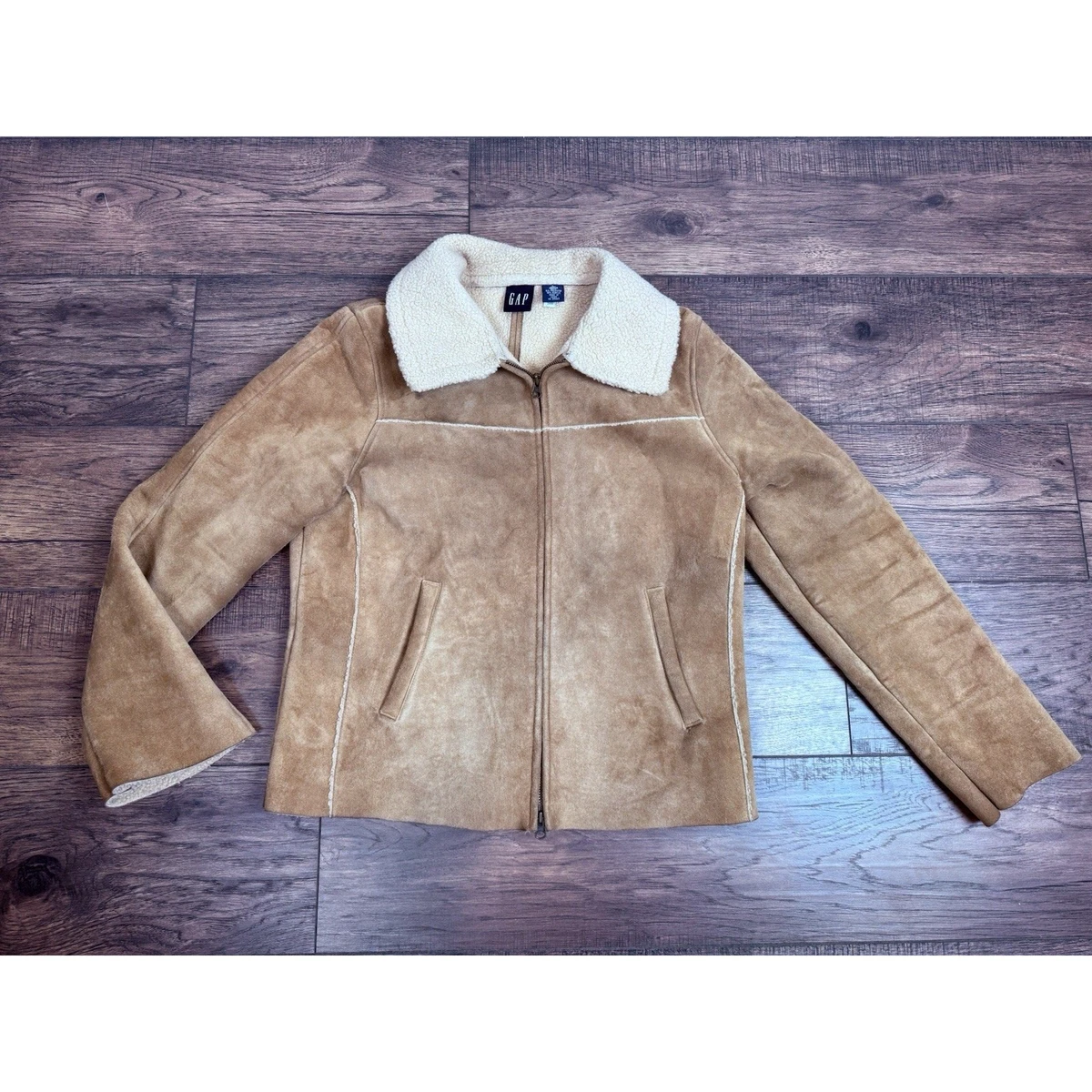 Gap Brown Leather Outer Shell Coats, Jackets & Vests for Women for