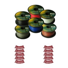 Harmony Car Primary 18 Gauge Power or Ground Wire 600 Feet 6 Rolls Multi Color