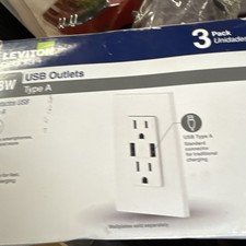 Leviton 3-Pack 15 Amp Tamper Resistant Duplex Outlets - White