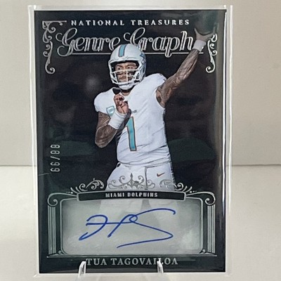 2025 Panini National Treasures - Genre Graphs Tua Tagovailoa #GG-TTA /99 (AU)