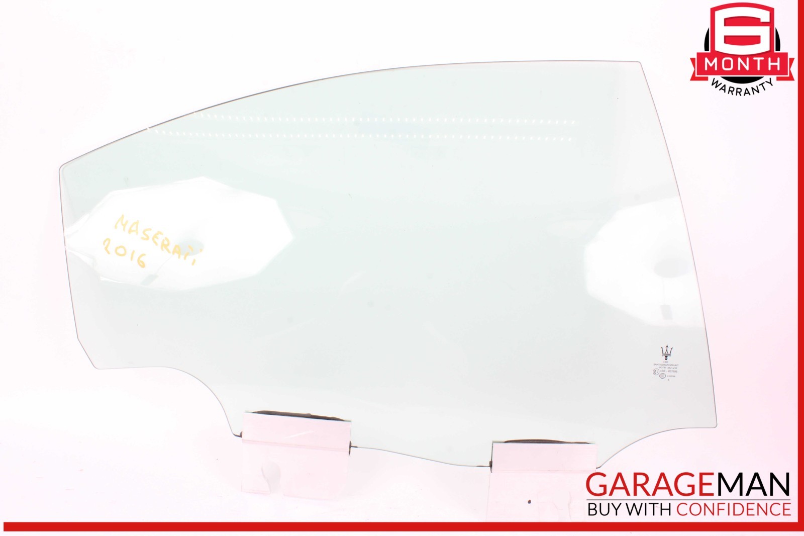 14-22 Maserati Ghibli M157 Rear Right Passenger Side Door Window Glass OEM