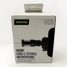 Shure MV88 USB-C Digital Stereo Condenser Microphone - Black