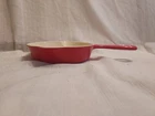 Griswold Cast Iron #4 Skillet in Red and Cream Enamel