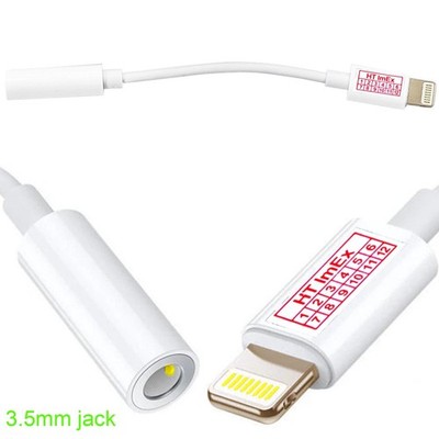 Adapter converter to AUX 3,5 Headphone Audio cable für iPhone X / XR Smartphone