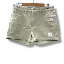 Old Navy NWT OG High Rise Shorts Women's Size 12 Green 3" Inseam Summer Casual