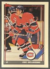 Eric Desjardins 1991-92 Topps #14 Montreal Canadiens