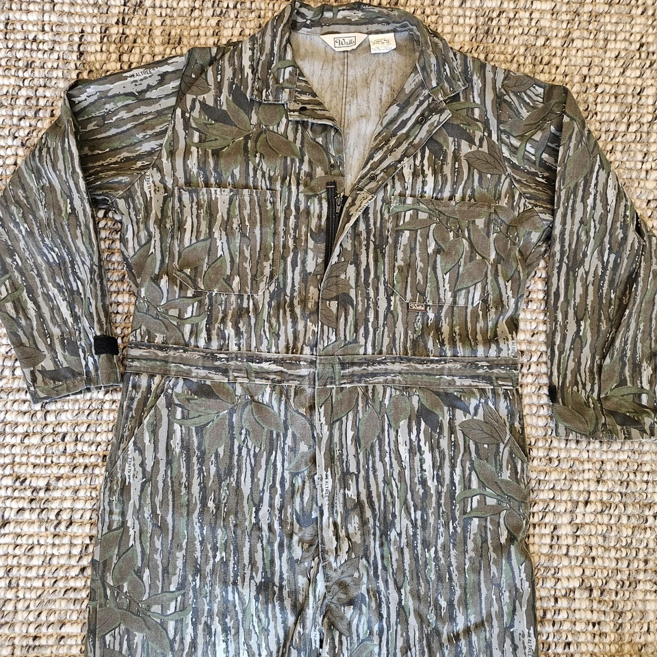 Vintage Walls Realtree Coveralls Mens XL Regular Camo Hunting Camouflage USA - Image 2 of 4