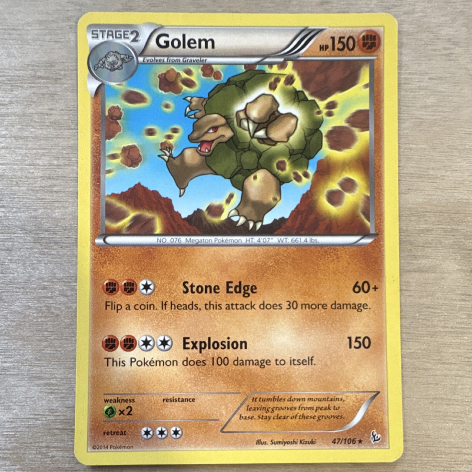 Golem 47/106 Flashfire Non Holo Rare English Card