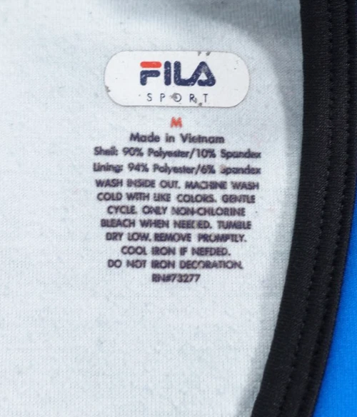 Camiseta sin mangas deportiva FILA Sport Performance para mujer mediana espalda deportiva entrenamiento yoga Foto 3 de 4