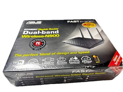 ASUS RT-N66R Wireless-N900 Dual Band Gigabit Wireless Router  New