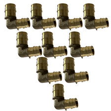 10 Pack XFITTING 3/4" x 1" Pex A Elbow, Expansion Reducing Elbow, Lead Free