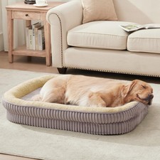 Orthopedic Dog Bed for Medium Dogs Breeds, High Density Egg Crate Foam Dog Sofa
