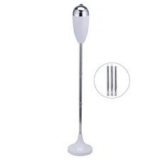 Adjustable Floor Standing Ash Tray, Smokeless Outdoor Ashtray with Lid for Ho...