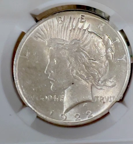 1922 Peace Silver Dollar White Blast BU COIN 11