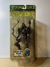Moria Orc Archer THE LORD OF THE RINGS ToyBiz Fellowship Ring NEW GREEN Eyes