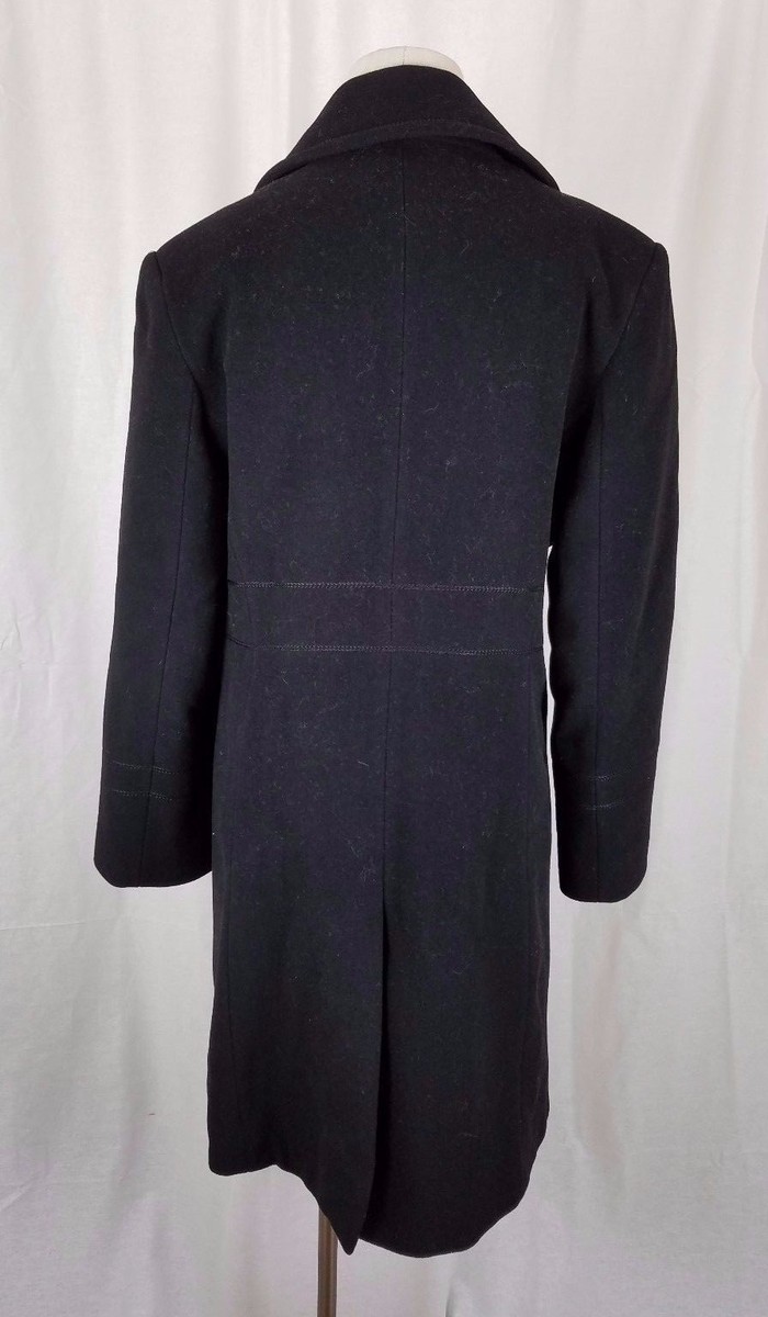 Vintage JG Hook Winter Wool Cashmere Exposed Stitching Coat Womens