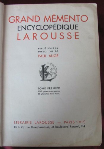 1936 VINTAGE FRENCH HARDCOVER ENCYCLOPEDIA LAROUSSE BOOK – ANCIENT ART vol.I - Picture 2 of 12