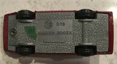 VINTAGE ZYLMEX ZEE TOYS #D78 RED NISSAN 300ZX FAST LANE# 28