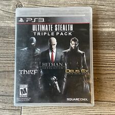 Ultimate Stealth Triple Pack PS3 (Sony PlayStation 3, 2015) Thief Hitman Deus Ex