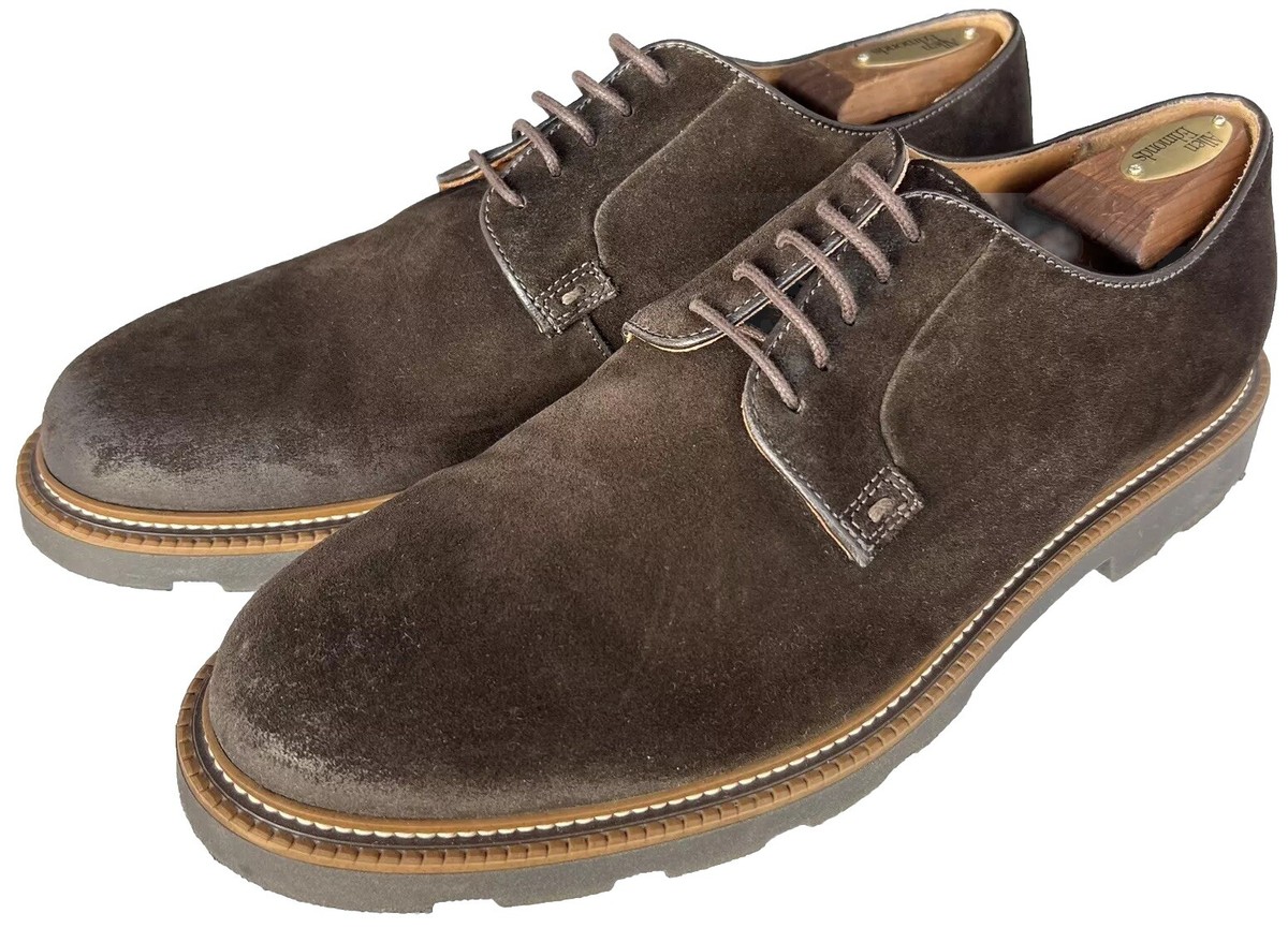 Bruno Magli Groover BM1GROP1P Brown Suede Derby Plain Toe  display picture 1