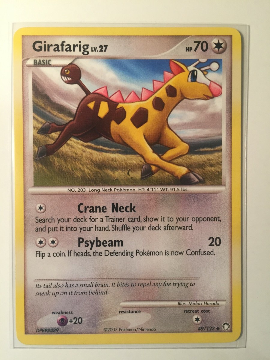giraffe pokemon card Pokemon Single Card MYSTERIOUS TREASURES