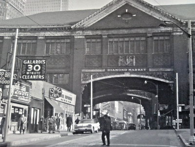 1959 Diamond Market PITTSBURGH Black & White 5'' by 7' Art Photo by Ron Hill