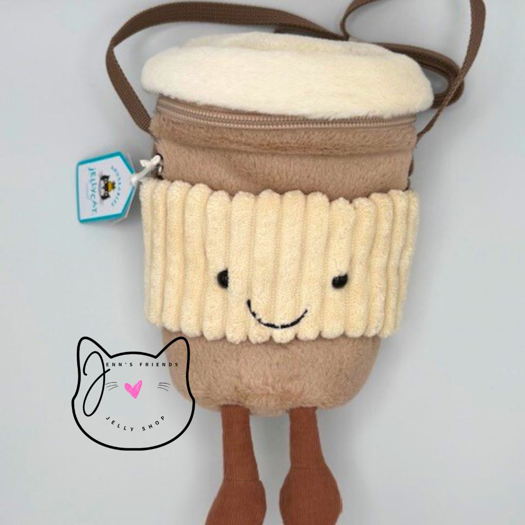 AUTHENTIC Jellycat AMUSEABLES COFFEE TO GO BAG New BNWT Soft Plush
