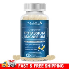 Potassium Magnesium Pills Helps Sleep,Immune Booster,Bone Muscle Health Caps