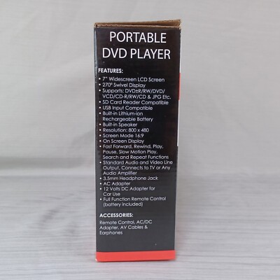 Supersonic SC-178DVD Portable DVD Player (7