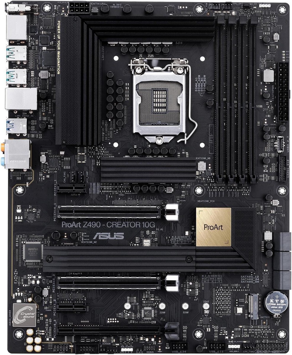 ASUS PROART Z490 マザーボード ASUS ProART Z490 CREATOR 10G LGA 1200 Intel Z490 SATA 6Gb ATX