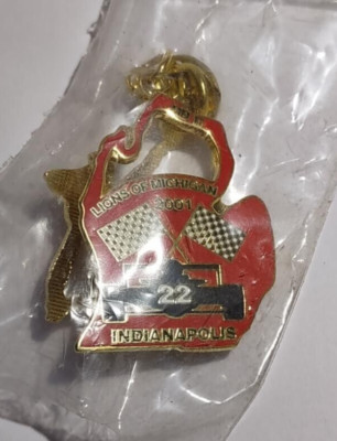 Lions Club International lapel pin 2001 Michigan MD 10 MD 11 Indianapolis 1'' NEW