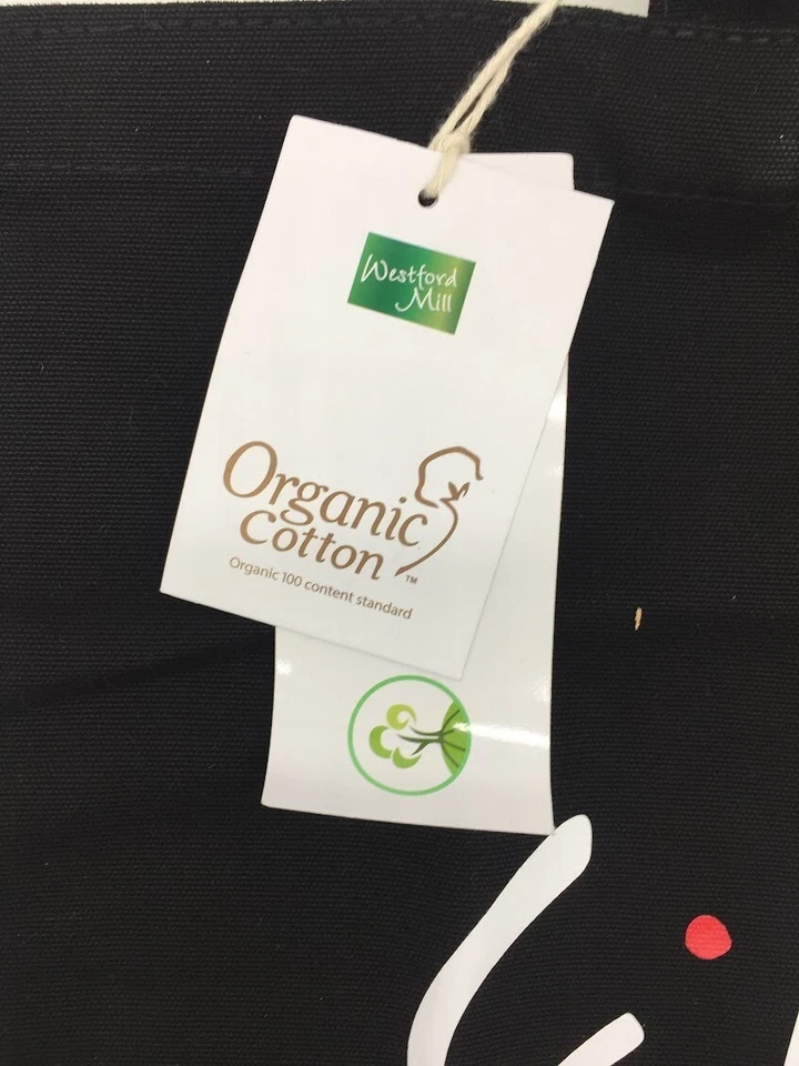 Bolso de Mano Westford Mill Divertido Bolso de Compras de Algodón Divertido Negro Bolso de Mierda para Compradores Foto 4 de 4