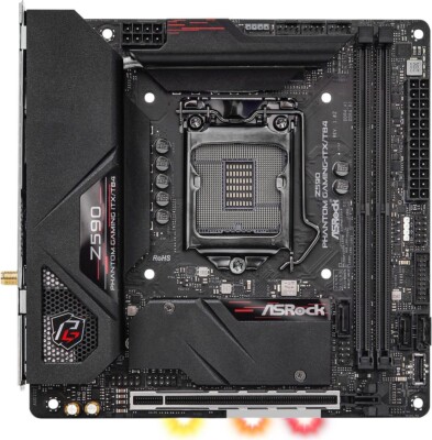ASRock Z590 PHANTOM GAMING-ITX LGA 1200 Intel Z590 Mini ITX Intel Motherboard