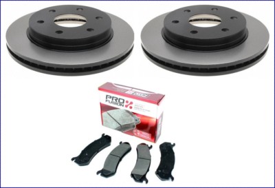 2X BREMSSCHEIBEN + BREMSKLÖTZE VORNE CADILLAC ESCALADE 2002 - 2006 2003 2004
