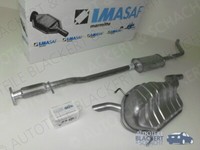 Imasaf Auspuff Komplett Ab Kat + Anbauteile für Lancia Musa 1.4 70KW 2005-2012