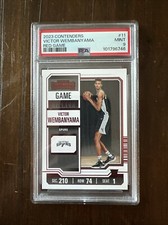 2023-24 Contenders Basketball Victor Wembanyama #11 Red Game Ticket PSA 9 RC