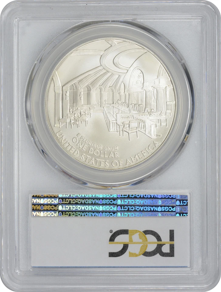 2005-P Marshall Silver Commemorative Dollar MS70 PCGS - Image 2 of 2