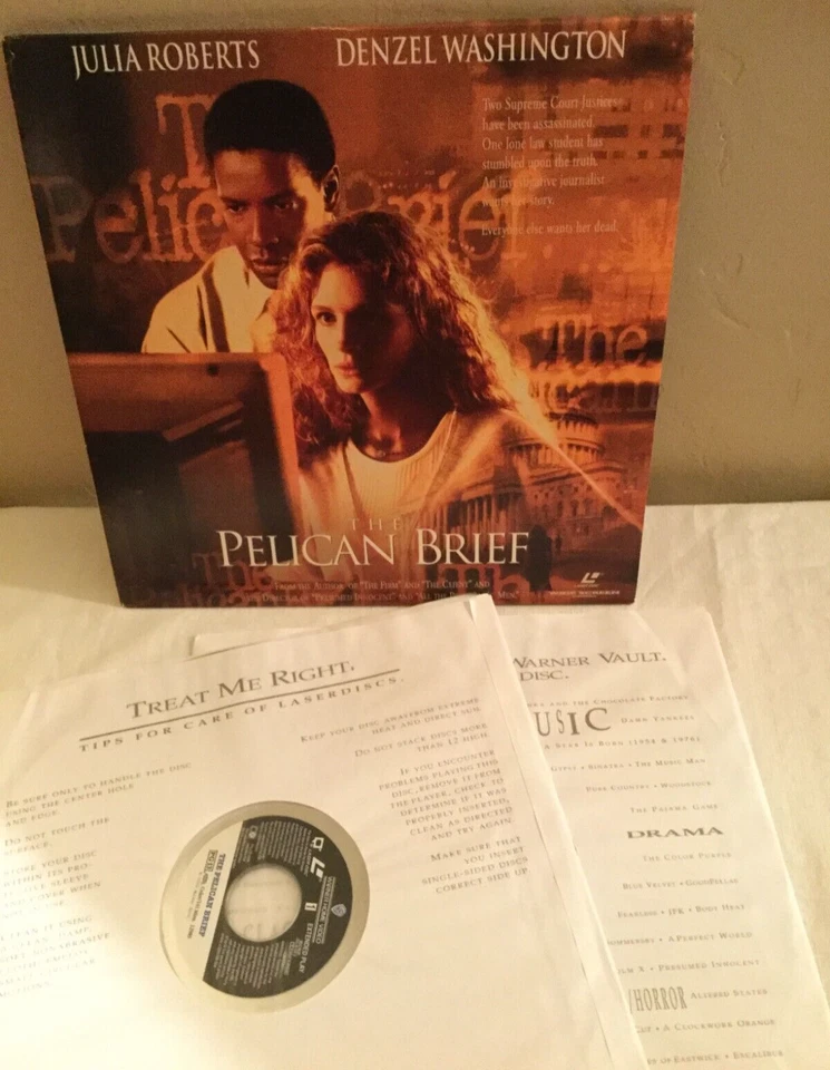 THE PELICAN BRIEF Widescreen Dolby Surround Digital Extend Play Laser Disc Movie - Image 3 of 3